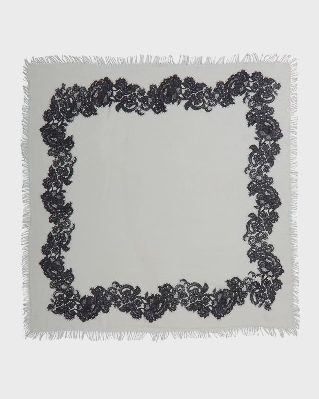 Lace Cashmere & Silk Scarf